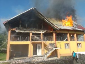 Incendiul de la Valea Corbului, provocat intenţionat