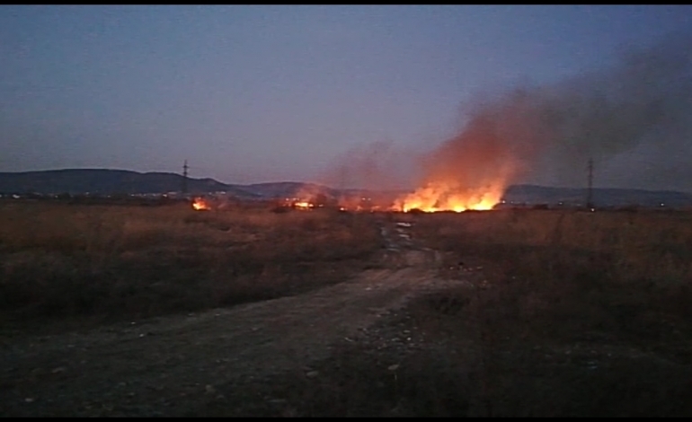 Incendii de vegetație pe bandă rulantă în Argeș