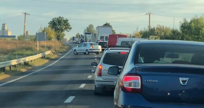 Trafic dat peste cap, pe drumul DN 65 Pitești - Craiova