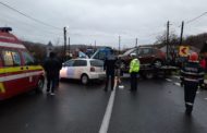 Trei autoturisme implicate în accident la Drăganu