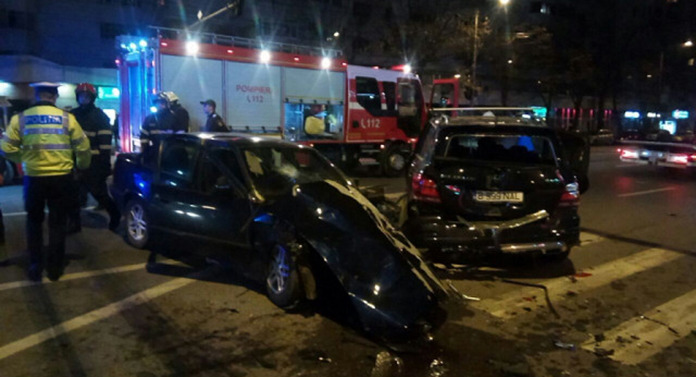 Carambol cu trei maşini şi un rănit la Bascov