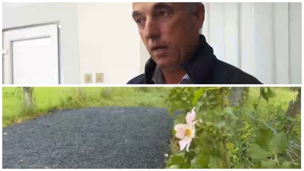 VIDEO Primarul din Mihăești amenință cu judecata firma care a asfaltat pe iarbă