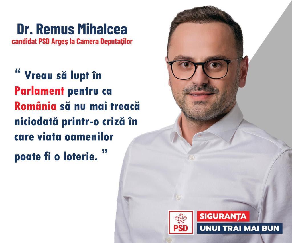 REMUS MIHALCEA: “Vreau să lupt în Parlament pentru ca România să nu mai treacă niciodată printr-o criză în care viața oamenilor poate fi o loterie”
