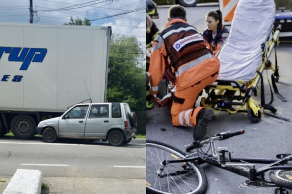Un biciclist băut a provocat accident în Argeș