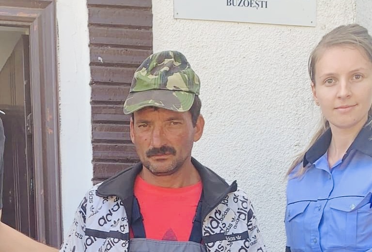 După ore de căutari, bărbatul din Buzoești a fost găsit