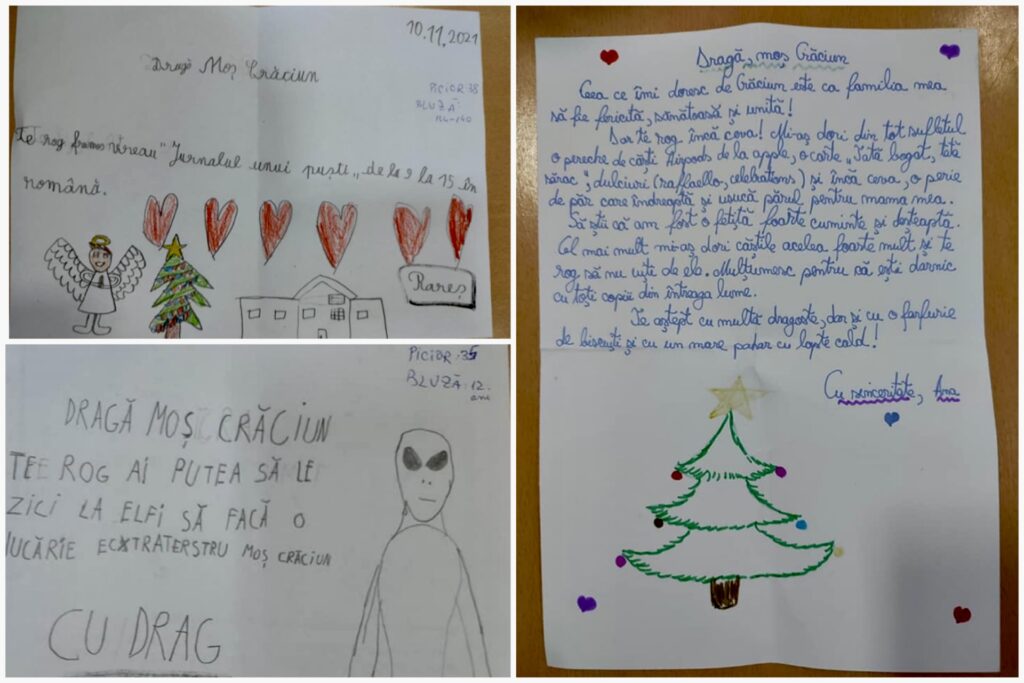 Un Moș Crăciun extraterestru și un cățel, pe listele de cadouri