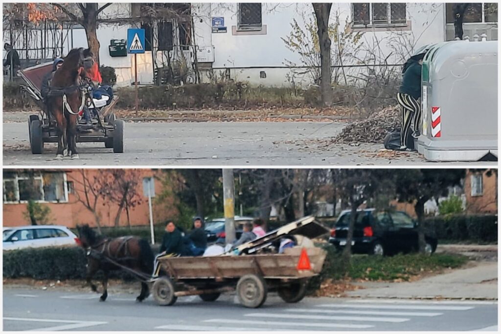 Paradoxal, în Pitești: Un teren model și-o căruță lângă el