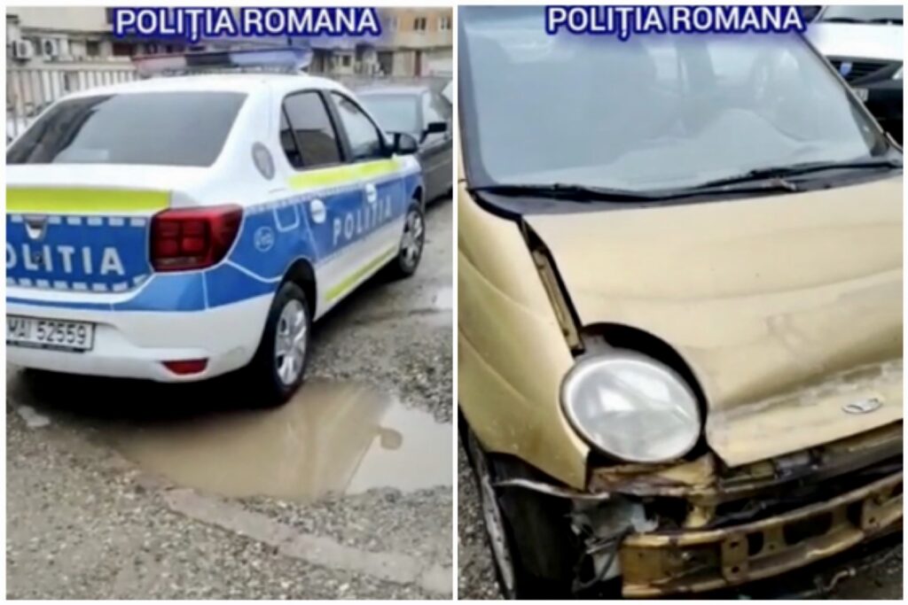 Video: Fără permis, a furat o mașină din Pitești și a făcut-o praf!