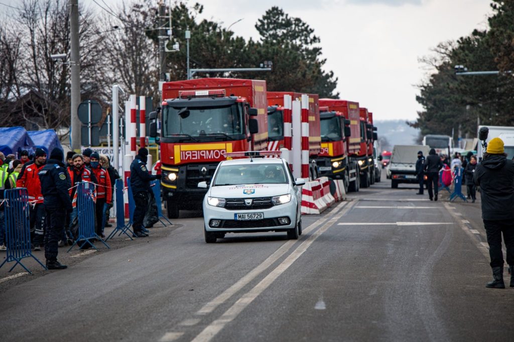 Pompieri din Argeș, detașați în Vama Siret, la frontiera cu Ucraina