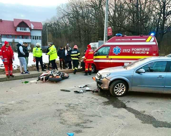 Motociclist accidentat de o mașină în Pitești