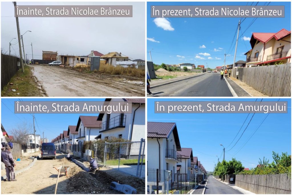 Două noi străzi asfaltate în Pitești