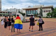 Protest post-Covid în centrul Piteștiului