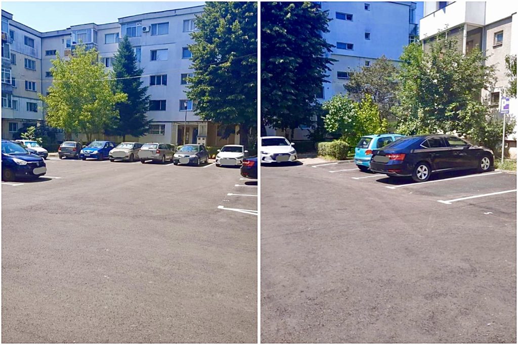 17 locuri de parcare reabilitate în cartierul Popa Șapcă