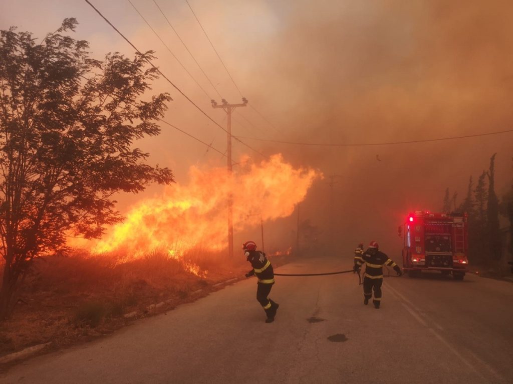 Din nou incendiu într-o pădure din Argeș