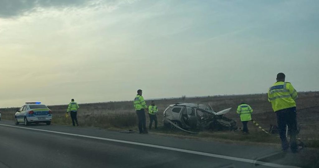 Accident pe Autostrada A1 Pitești - București