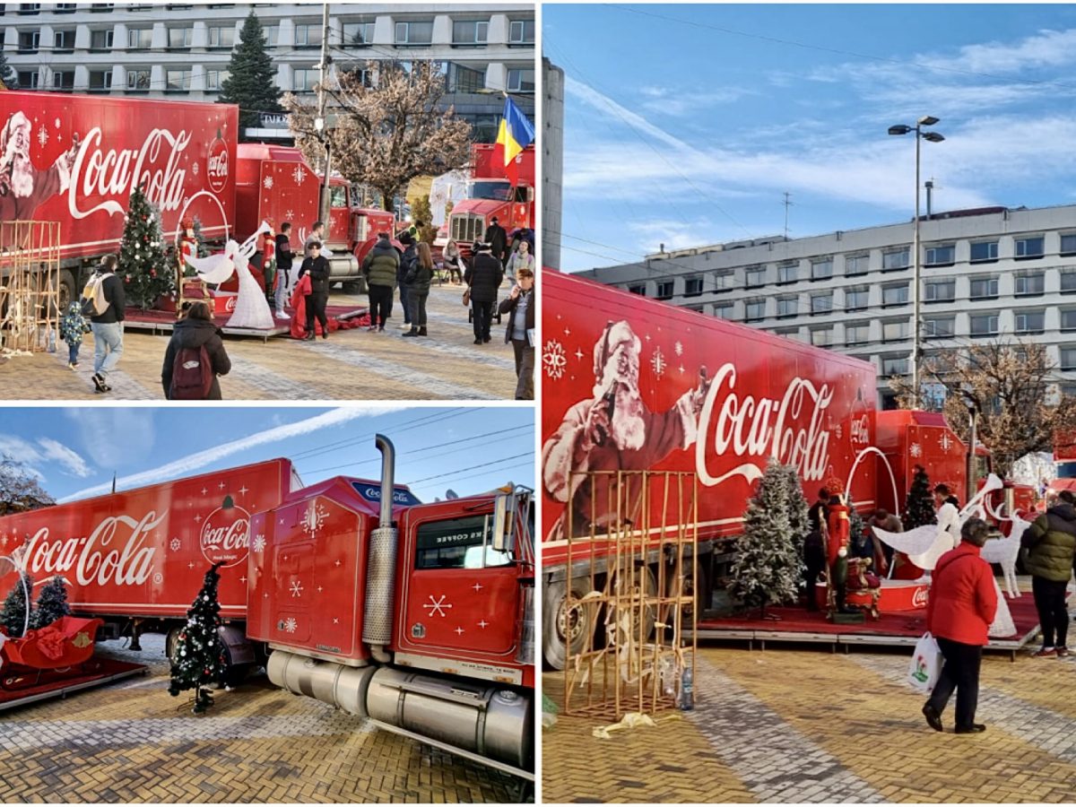 Caravana Coca Cola a ajuns la Pite ti. Surprize i activit i inedite