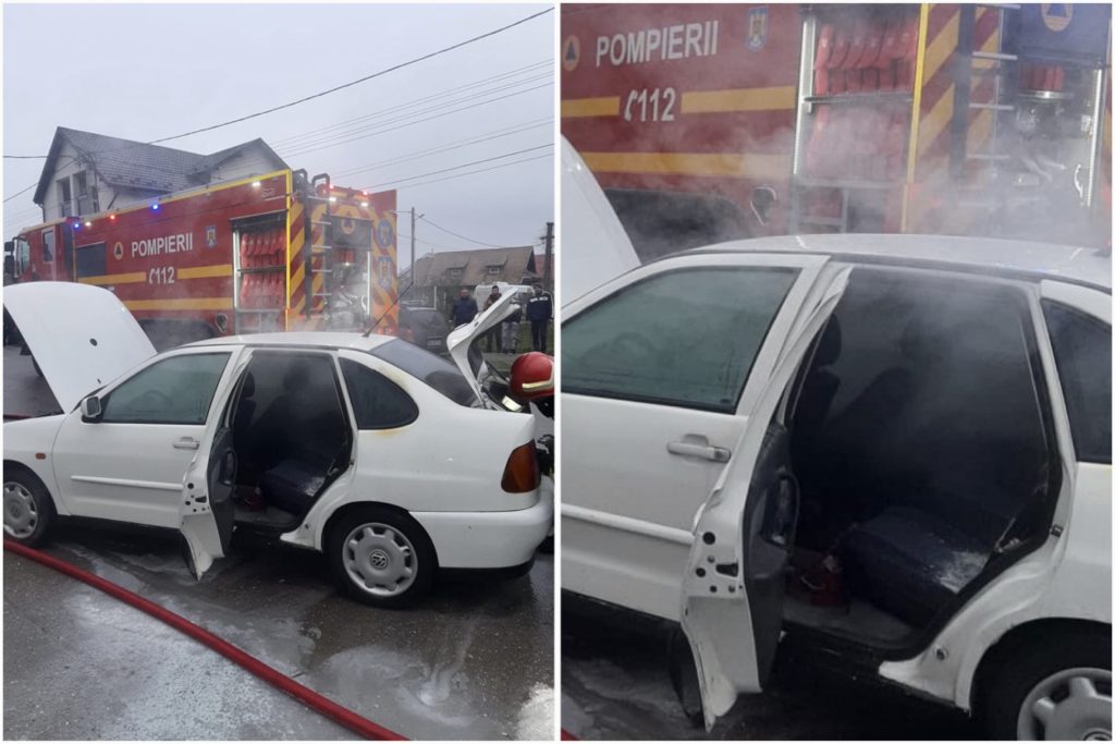 Incendiu la un autoturism în Argeș