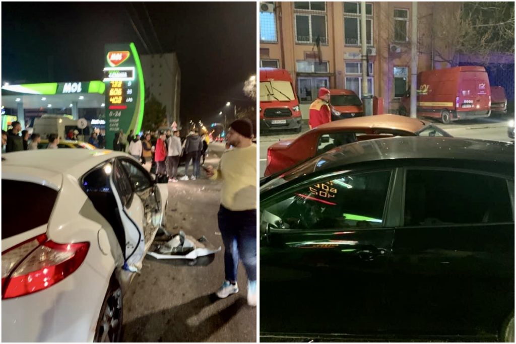 Accident la McDonald’s Pitești. Mai multe mașini implicate