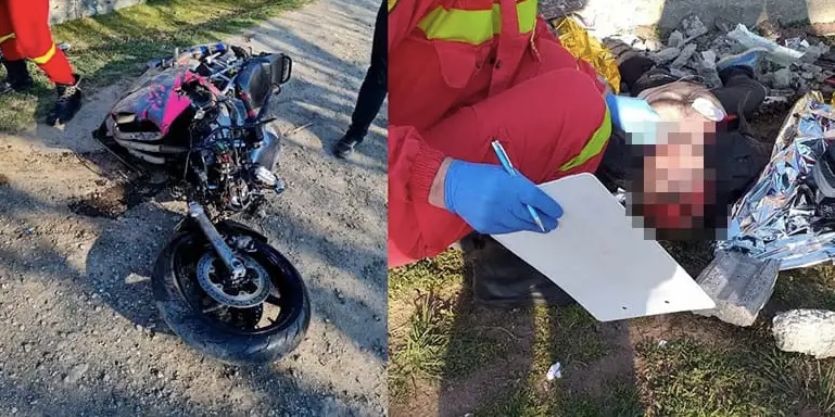 Un motociclist a murit în prima zi din an, în drum spre casă