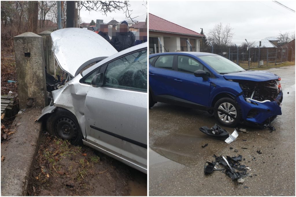 Accident cu două mașini în Argeș. O femeie este rănită