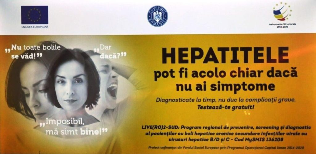 Testare gratuită pentru hepatitele virale B și C, la Pitești