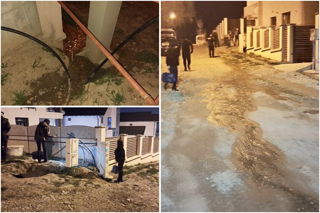 Poliția Locală Pitești a amendat cu 2.000 de lei un locatar care deversa apa uzată în stradă