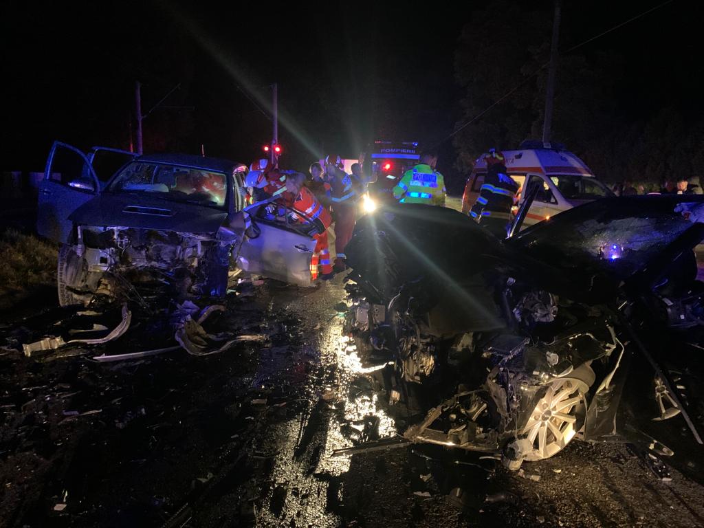 Accident produs între două autoturisme în Ștefănești