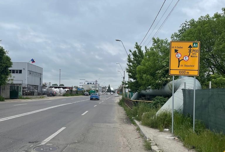Restricţii de circulaţie pe strada Depozitelor din Piteşti. Ce vehicule au interzis