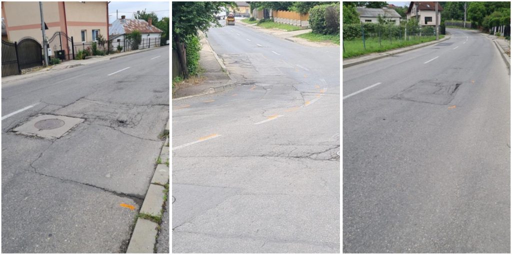 Pitești: Lucrări de frezare și asfaltare a carosabilului pe strada Schitului