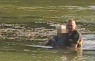 Piteşti. Un poliţist local a salvat o femeie din apele învolburate ale râului Argeş