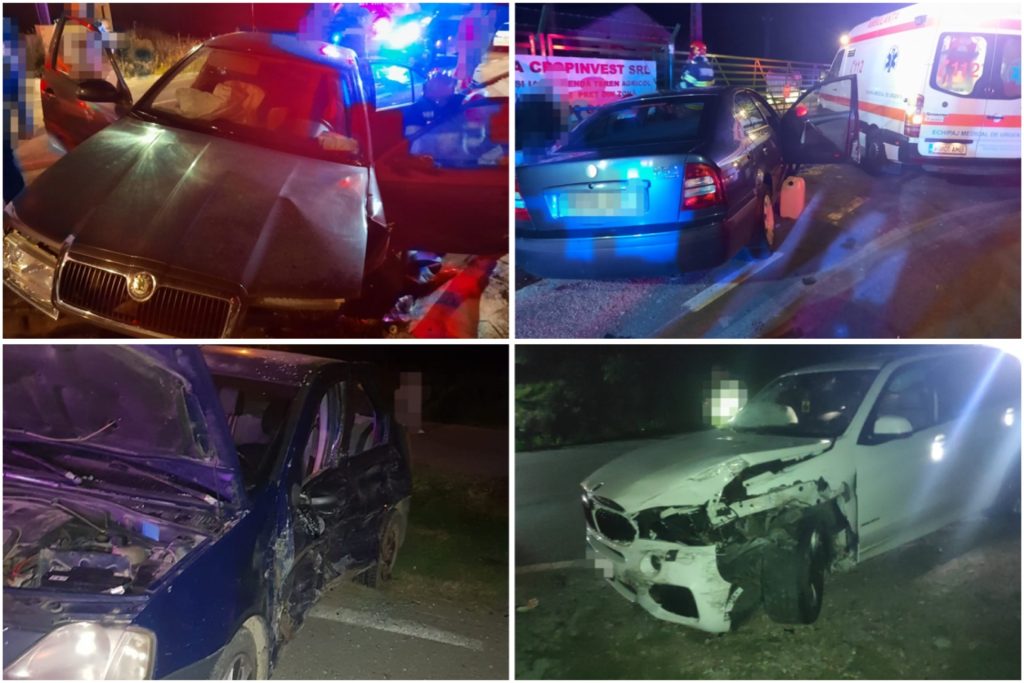 Trei accidente cu victime după miezul nopții în Argeș