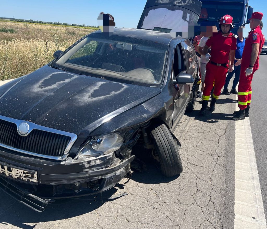 Accident pe Autostrada A1 Bucureşti - Piteşti
