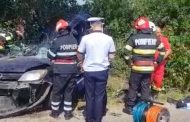 Accident grav în Argeş. UPDATE VIDEO: Şoferul a murit