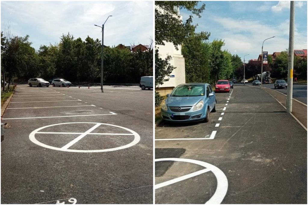 Locuri de parcare reabilitate în Pitești