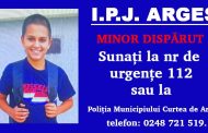 Alertă în Argeș! Acest băiețel de 12 ani este dat dispărut