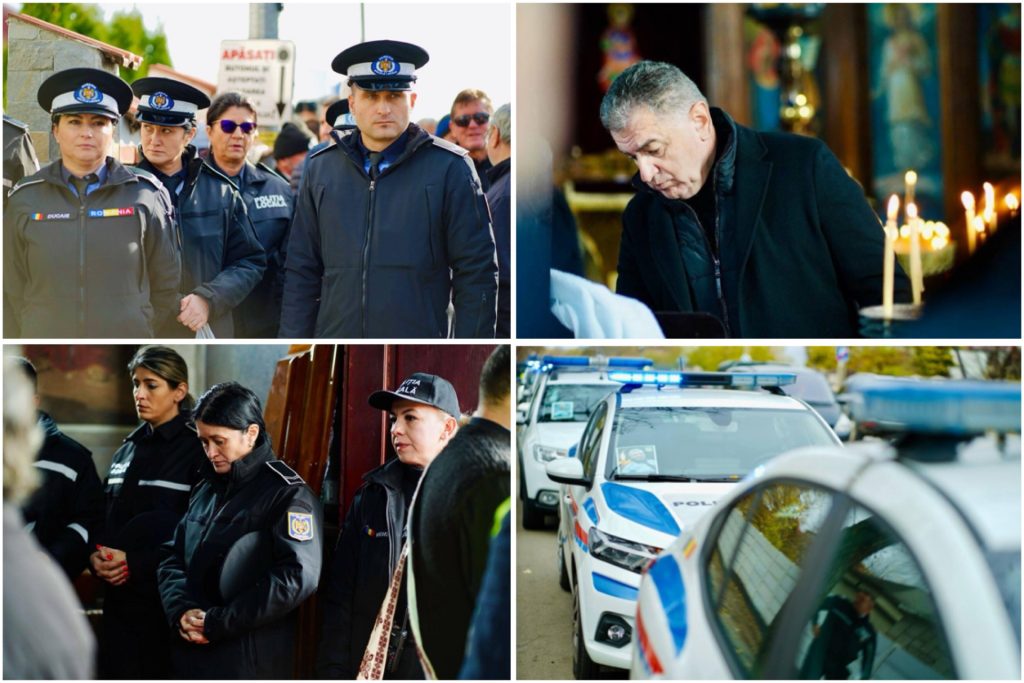 Primarul Piteștiului cere schimbarea legii în memoria polițistului local care a fost înmormântat astăzi