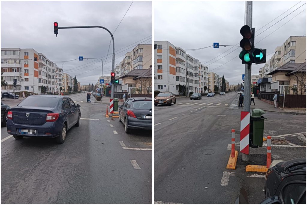 A fost montat un nou semafor în Pitești