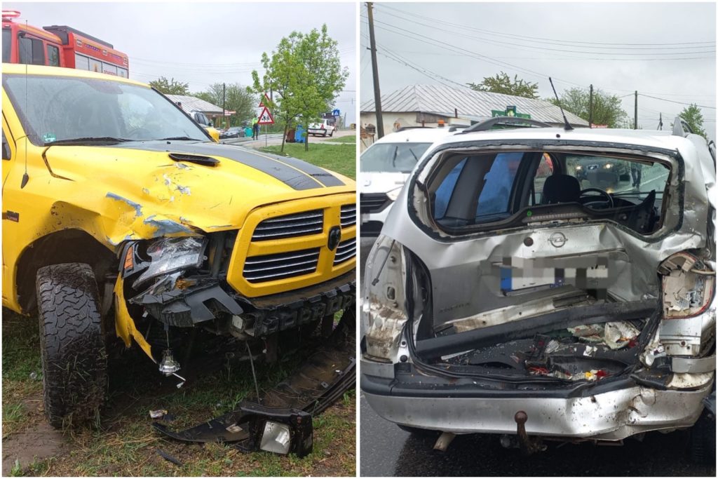 Accident cu două mașini la Călinești