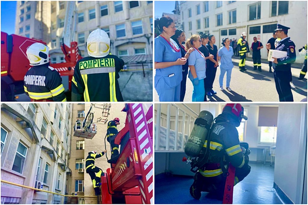 Pompierii au intervenit la Spitalul de Pediatrie din Pitești