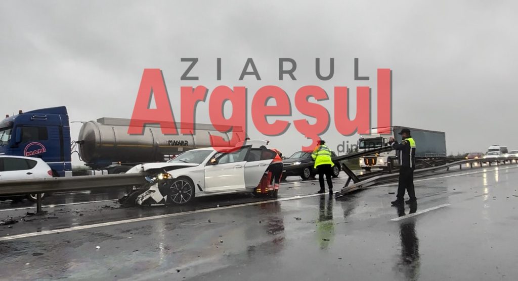Tragedie în Argeș. Un șofer de BMW și-a găsit sfârșitul pe A1