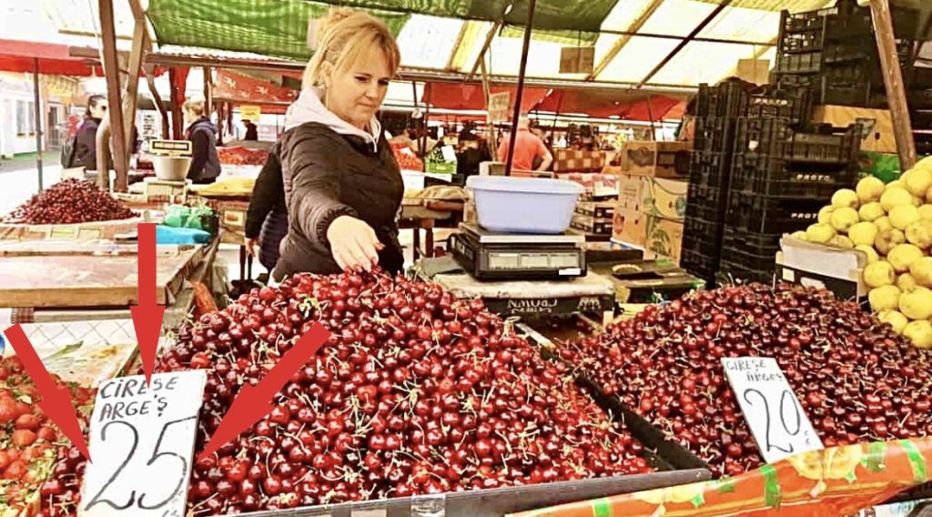 Comercianții de cireșe din Argeș își vând marfa la Sibiu