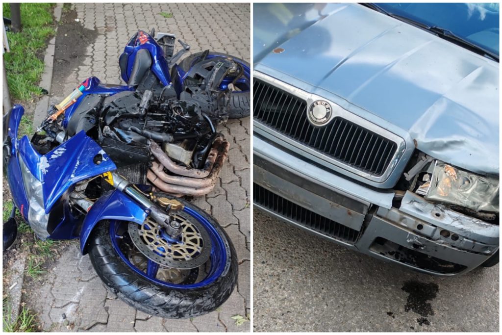 Accident cu motociclist implicat în Pitești