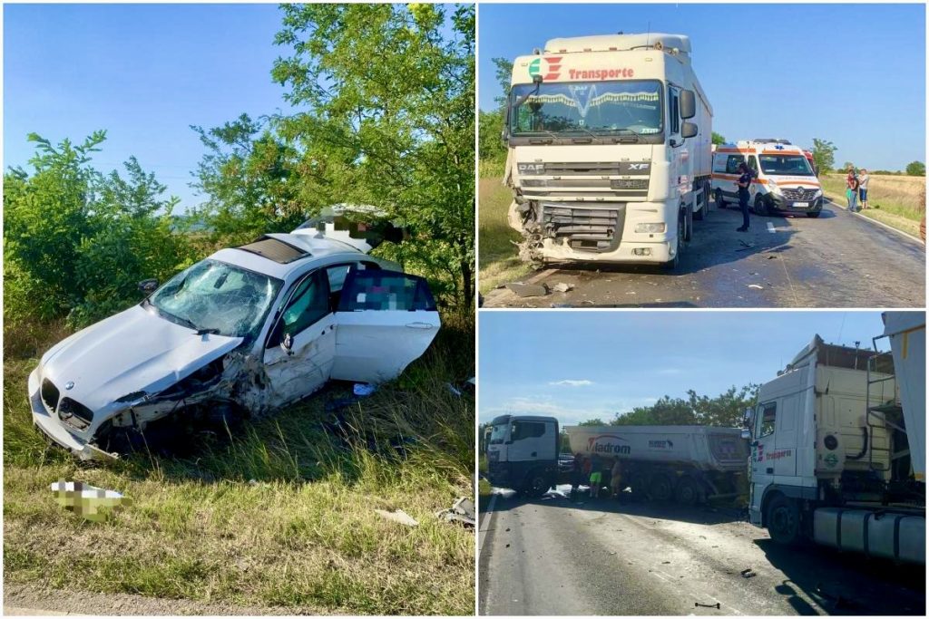 Două accidente au avut loc  în același timp în județul Argeș