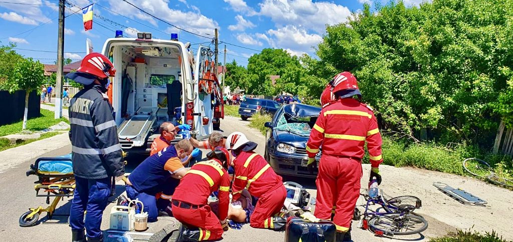 Accident cu biciclist rănit în Pitești