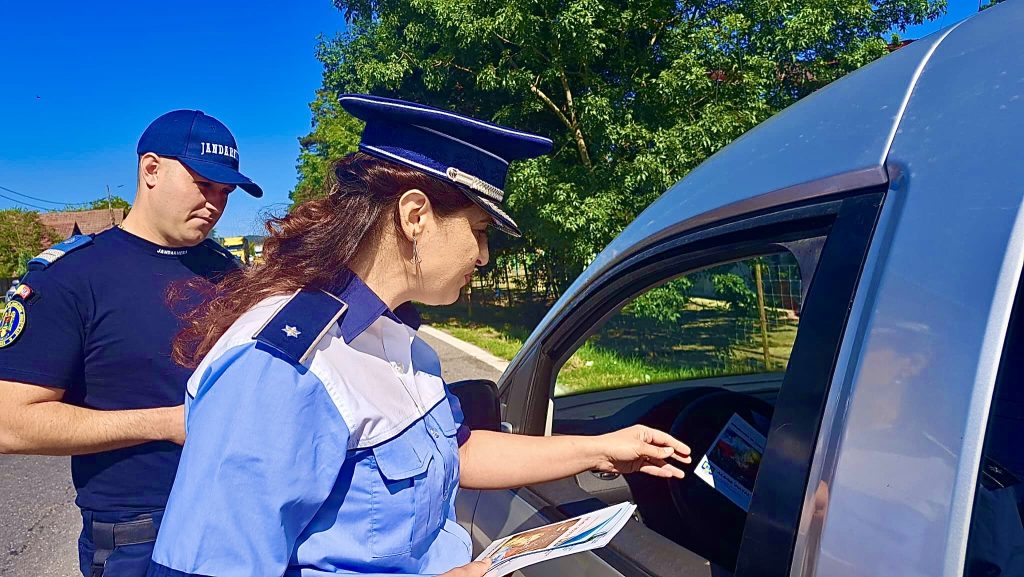 O “șoferiță” cu tupeu nebun în Argeș! Polițiștii au rămas șocați
