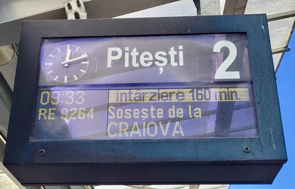 Coșmar pentru călători! Întârzieri majore pe ruta de tren Bucureşti - Piteşti - Craiova