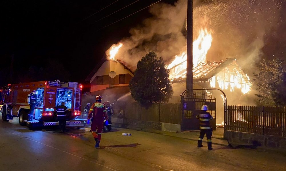 Incendiu în Argeș 