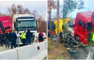 Trafic complet blocat pentru câteva ore pe DN 7. Coadă imensă, șoferi disperați