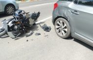 Accident între un autoturism și o motocicletă în zona Pitești Arena