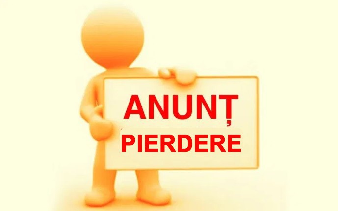 Anunț pierdere